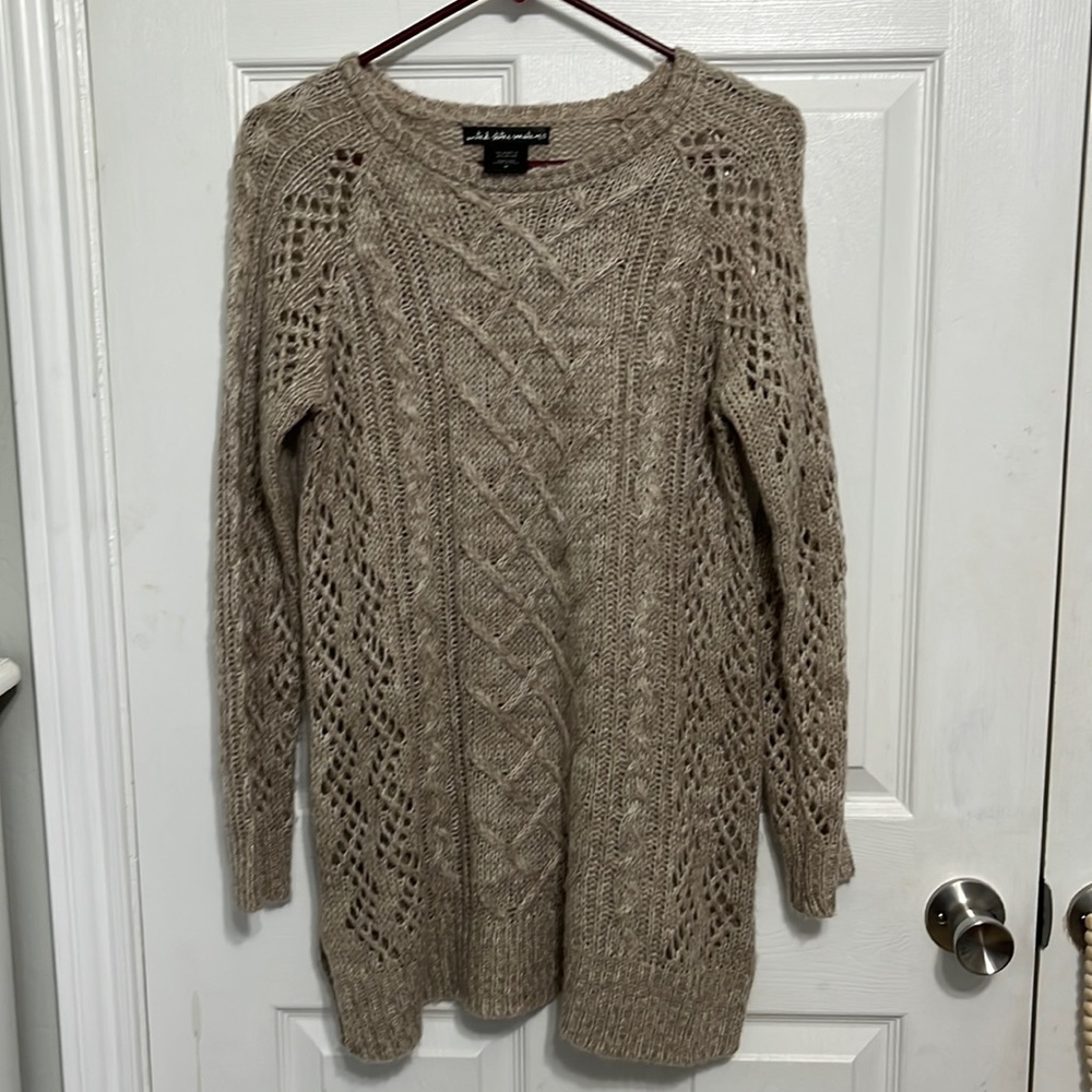 Taupe long sweater